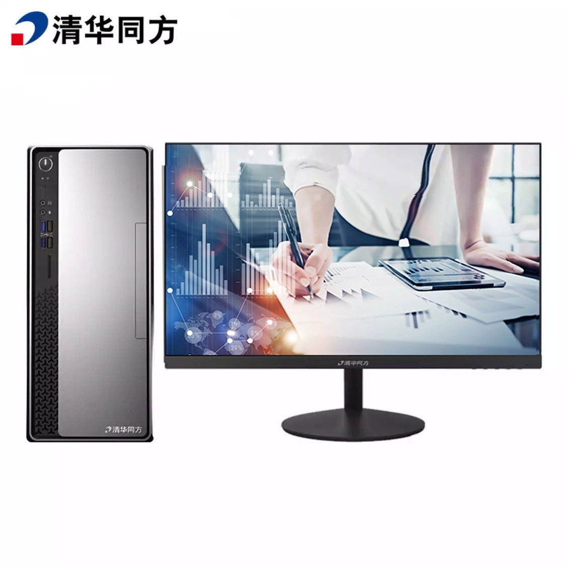 清华同方 超越E500-91084 21.5寸显示屏台式电脑