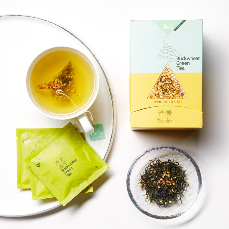 茶里ChaLi 荞麦绿茶 三角包盒装