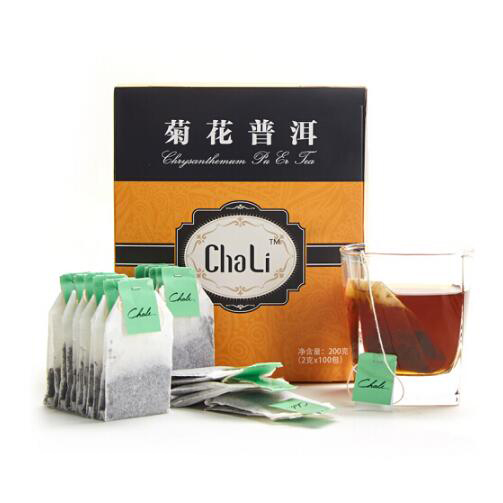 茶里ChaLi 菊花普洱 环保滤纸袋包装（100包/200g）