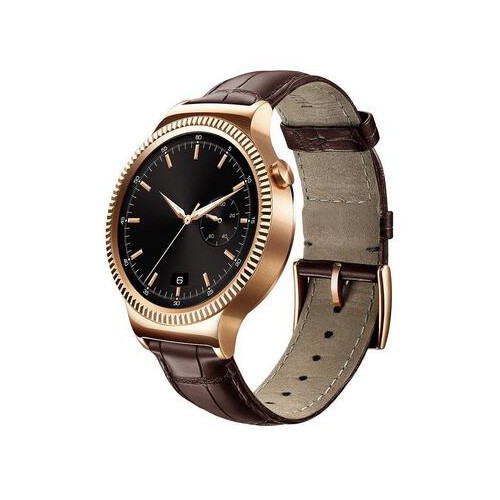华为智能手表（HUAWEI WATCH）棕色鳄鱼纹真皮表带 男款