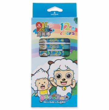 喜羊羊与灰太狼组合文具油画棒（12色） XYY4700