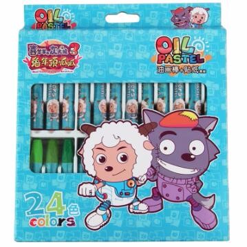 喜羊羊与灰太狼组合文具油画棒（24色） XYY4701