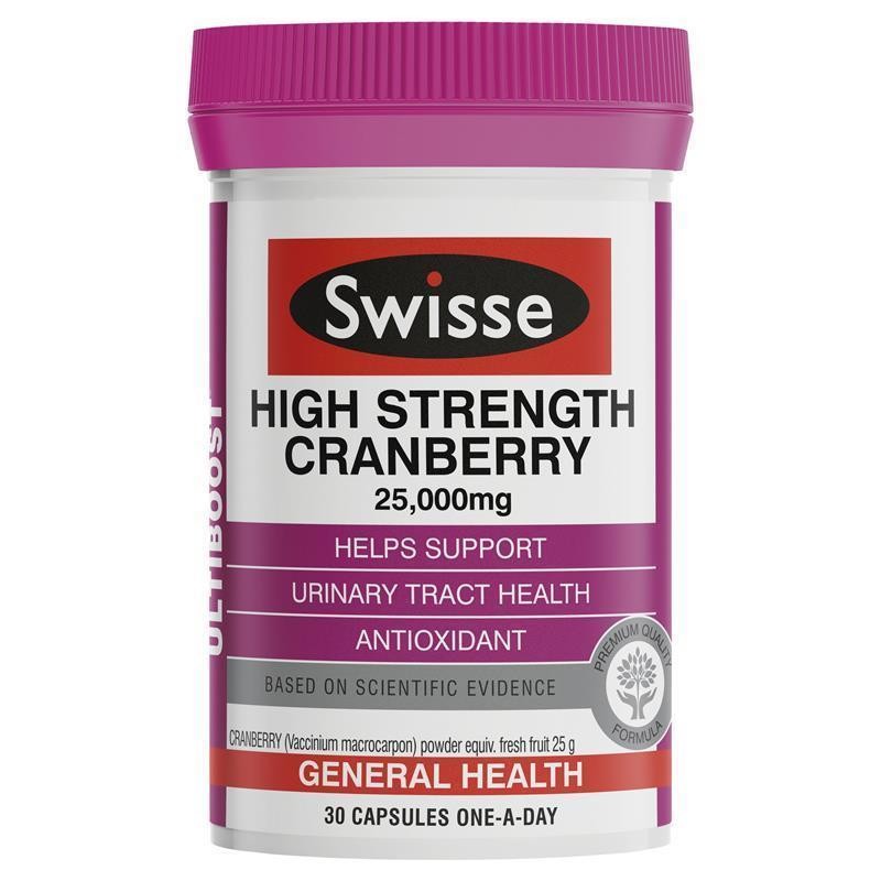 Swisse 高浓缩蔓越莓胶囊呵护泌尿系统25,000mg 30粒