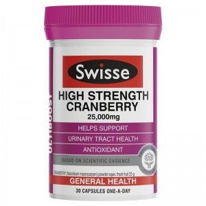 Swisse/高浓缩蔓越莓胶囊呵护泌尿系统 30粒