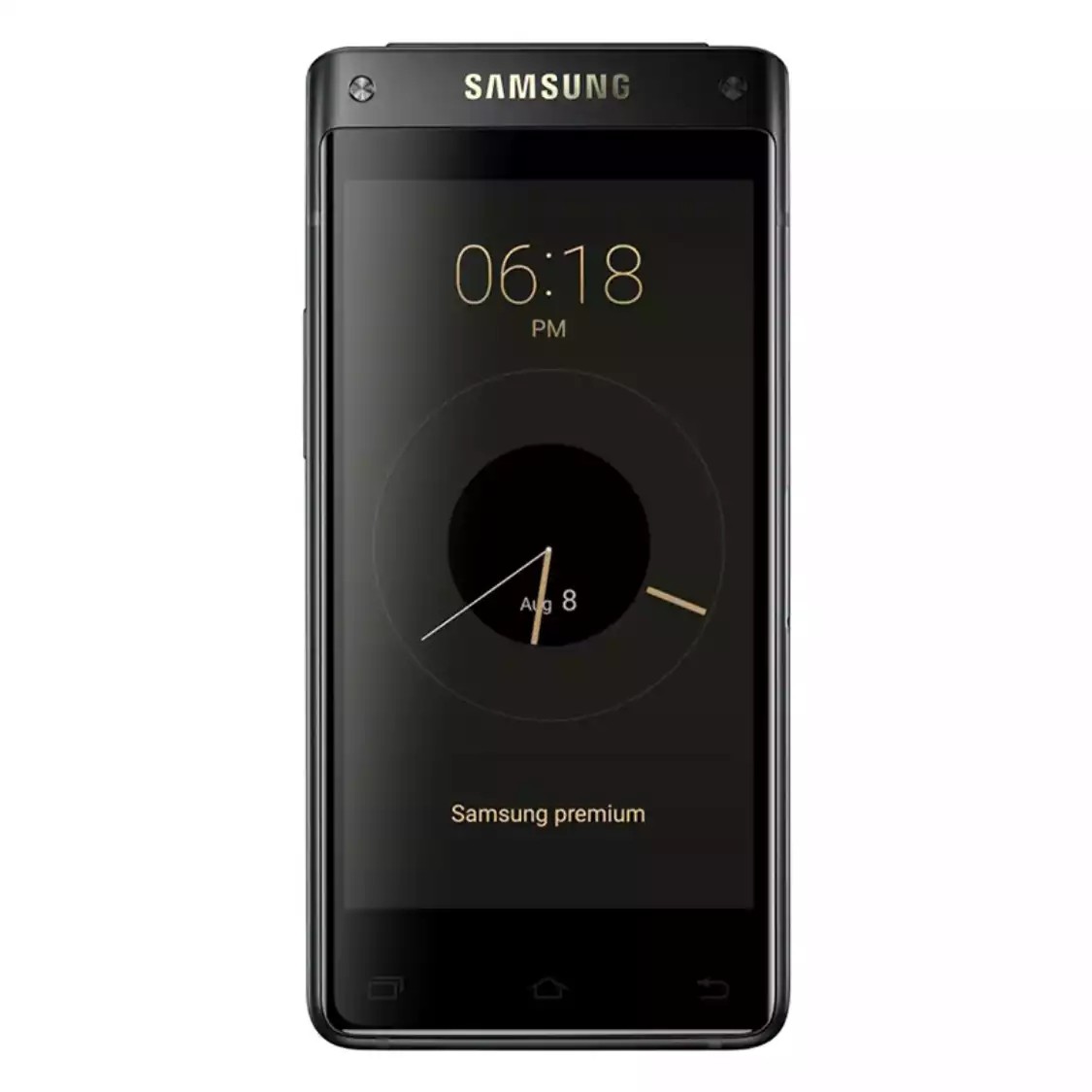 三星领世旗舰8 4G+64G (SM-G9298)翻盖智能商务手机 臻尚黑 双卡4G