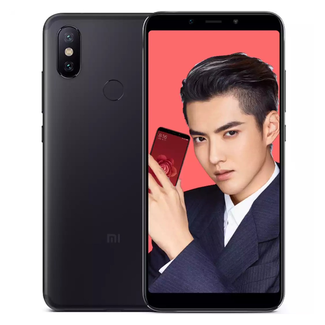 小米6X 全网通手机 4G+64G 曜石黑
