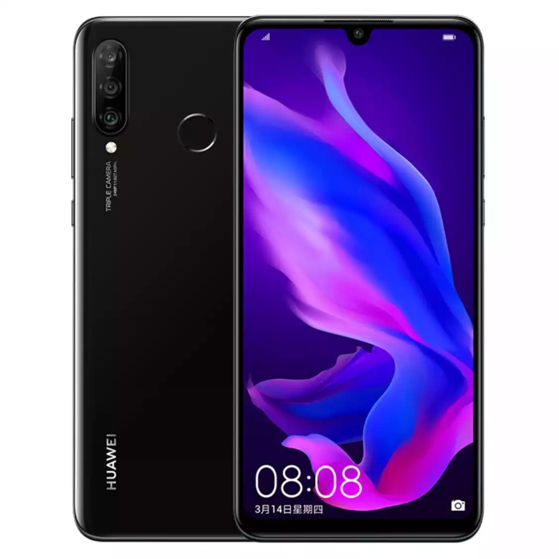 华为 nova 4e 4G+128G 3200万立体美颜手机 全网通