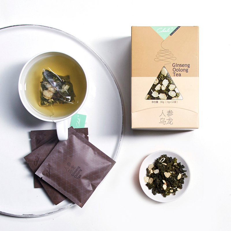 茶里ChaLi 人参乌龙 三角包盒装