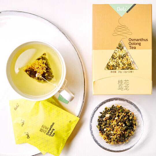 茶里ChaLi 桂花乌龙 三角包盒装