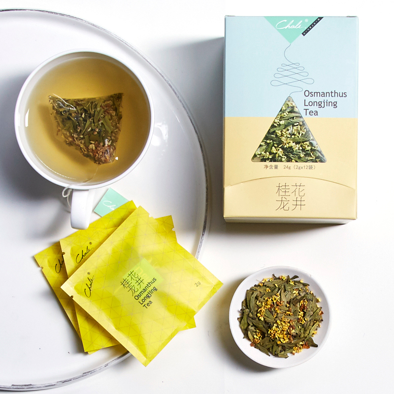 茶里ChaLi 桂花龙井 三角包盒装