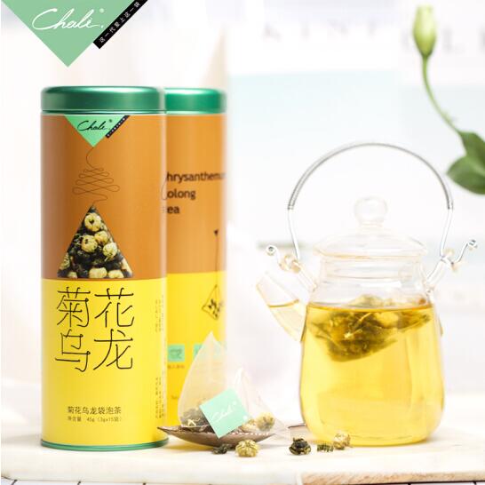 茶里ChaLi 菊花乌龙 三角包罐装(15包/45g)