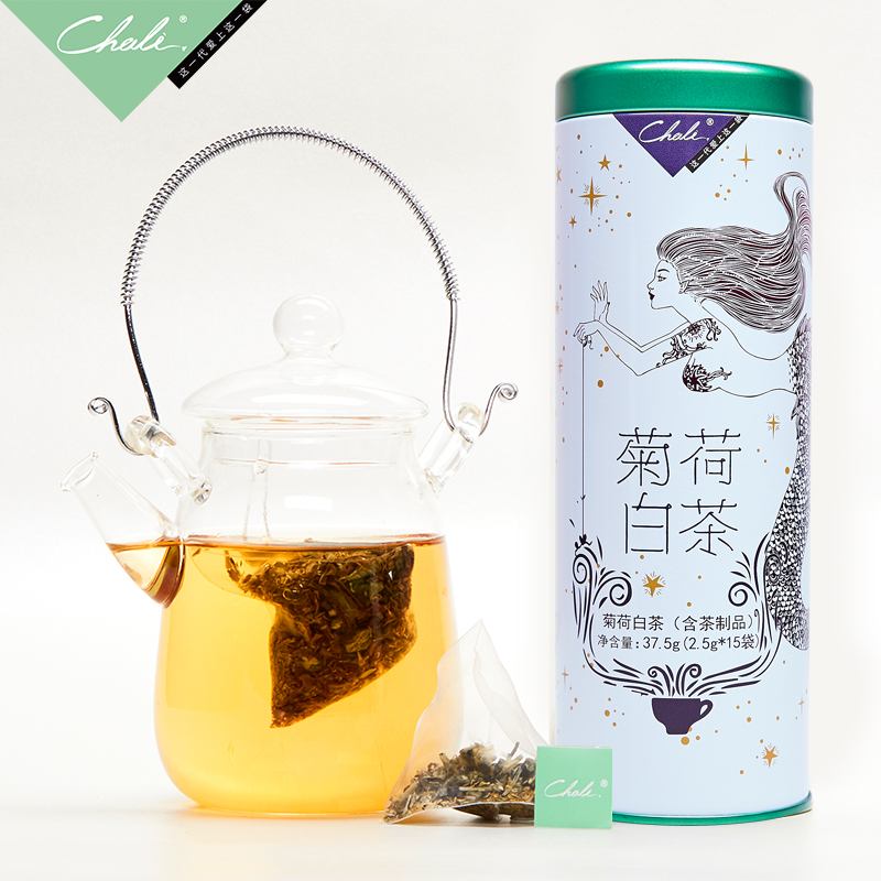 茶里ChaLi 菊荷白茶 三角包罐装(20包/50g)