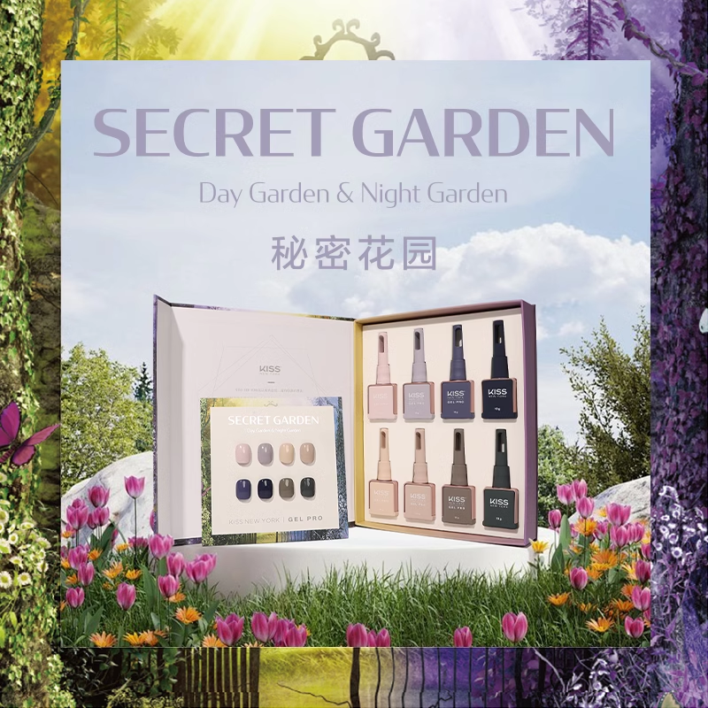 KISS NEW YORK 甲油胶秘密花园礼盒套装（8色装）