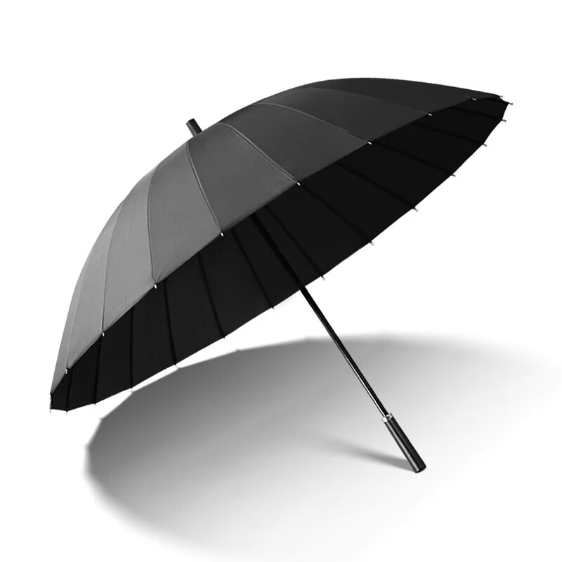 京东慧采100105557095咕咚 24骨雨伞男士直杆大伞家用大号长柄加大加固加厚暴雨专用...
